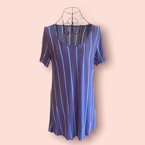 Short sleeve scoop neck jersey tunic dress….size M